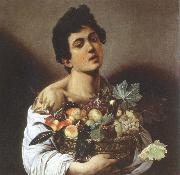 Caravaggio boy with a basket of fruit Germany oil painting artist
