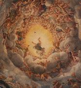 Correggio Correggio famous frescoes in Parma seems to melt the ceiling of the cathedral and draw the viewer into a gyre of spiritual ecstasy. Germany oil painting artist