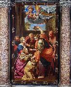 Domenichino Apparition of the Virgin and Child and San Gennaro at the Miraculous Oil Lamp Germany oil painting artist
