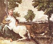 Domenichino A Virgin with a Unicorn Germany oil painting artist