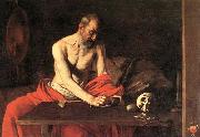 Caravaggio St Jerome 1607 Oil on canvas Germany oil painting artist