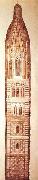 Giotto Design sketch for the Campanile Germany oil painting artist