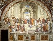 Raphael The School of Athens, Stanza della Segnatura oil