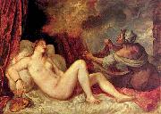 Titian Titian unmatched handling of color is exemplified by his Danae, Germany oil painting artist