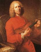 rameau jean philippe rameau with his violin, a famous portrait by joseph aved Germany oil painting artist