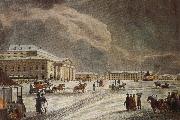 tchaikovsky the square in front of the mariinsky theatre in st petersburg in Germany oil painting artist