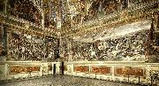 Raphael view of sala di costantino painting