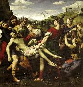 Raphael far leet :entombment painting