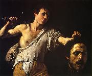 Caravaggio David mit dem Haupt des Goliath oil painting on canvas