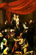 Caravaggio madonnan med rosenkransen Germany oil painting artist