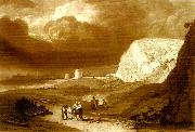 J.M.W.Turner martello towers near bexhill sussex oil painting