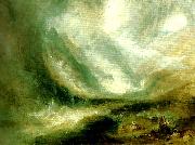 J.M.W.Turner snow- storm avalanche and inundation-a scene in the upper part of the val d'aouste piedmont Germany oil painting artist