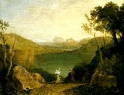 J.M.W.Turner aeneas and the sibyl, lake avernus oil painting artist