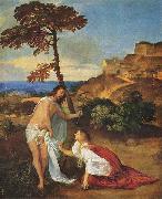 Titian Christus und Maria Magdalena painting