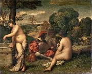 Giorgione Pastoral Concert Germany oil painting artist