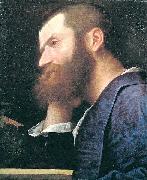 Titian Pietro Aretino, first portrait by Titian oil painting on canvas