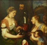 Titian Allegorie conjugale painting
