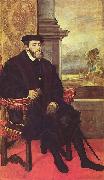Titian Portrat des Karl V. im Lehnstuhl painting
