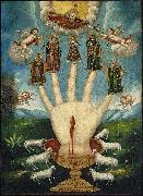 Anonymous The All-Powerful Hand), or The Five Persons Germany oil painting artist