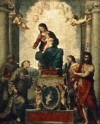 Correggio Madonna with St. Francis painting