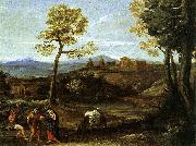 Domenichino Landscape with The Flight into Egypt Germany oil painting artist