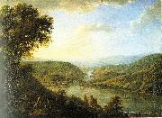 Johann Caspar Schneider landscape oil painting on canvas
