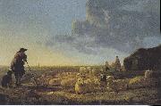 Aelbert Cuyp Flock of sheep at pasture Germany oil painting artist
