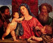 Titian Kirschen-Madonna Germany oil painting artist