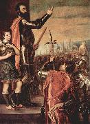 Titian Ansprache des Marques del Vasto an seine Soldaten Germany oil painting artist