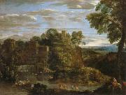 Domenichino Landscape with The Flight into Egypt Germany oil painting artist