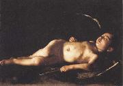 Caravaggio Sleeping Cupid oil painting picture wholesale