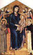 Cimabue Madonna nad Child Enthroned with Two Angels and SS.Francis and Dominic Germany oil painting artist