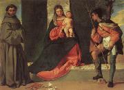 Giorgione Madonna and Child with SS.ANTHONY AND rOCK oil