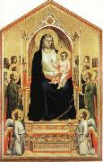 Giotto Madonna and Child Enthroned among Angels and Saints Germany oil painting artist