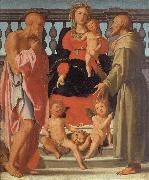 Pontormo Madonna and Child with SS.Jerome and Francis and Two Angels oil painting on canvas