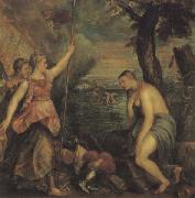Titian Religion Supported by Spain oil