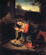 Correggio Madonna worshipping the Child Germany oil painting artist