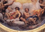 Correggio Details of the cupola with the apostles Philip and Thaddeus,James the Less and Thomas,Andrew and Jomes the Great Germany oil painting artist