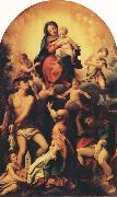 Correggio Madonna with Saint Sebastian oil painting artist