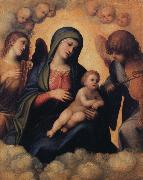 Correggio Madonna and Child with Angels playing Musical Instruments Germany oil painting artist