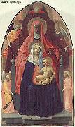 MASACCIO Madonna and Child with St. Anne oil