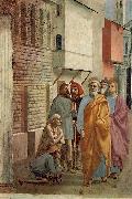 MASACCIO St Peter Healing the Sick with his Shadow oil