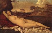 Titian The goddess becomes a woman oil