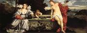 Titian Sacred and Profane Love Germany oil painting artist