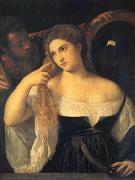 Titian A Woman at Her Toilet (mk05) Germany oil painting artist