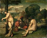 Giorgione Concerr Champetre (mk08) oil painting picture wholesale