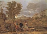 Poussin Autumn or the Grapes from the Promised Land (mk05) oil painting picture wholesale