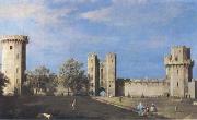 Canaletto The Courtyard of the Castle of Warwick (mk08) oil painting on canvas
