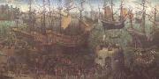 Anonymous The Embarkation of Henry VIII at Dover (mk25) oil painting artist