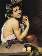 Caravaggio The Young Bacchus oil
